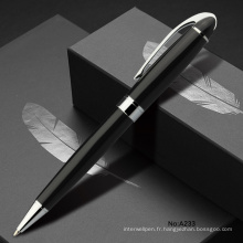 Balck Classic Office Gift Wholesale Promotional Custom Logo Engrave Metal Ball Pen